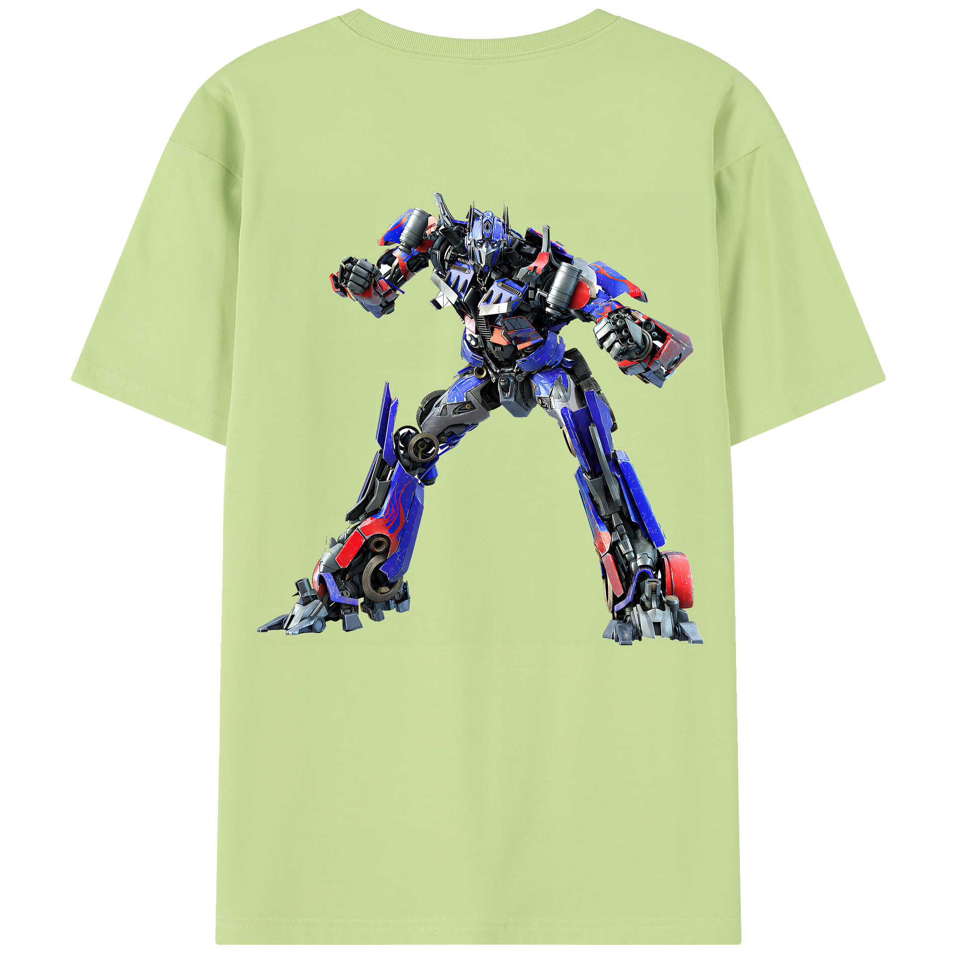 （画像用） Transformers トランスフォーマー 綿100％半袖Tシャツ（背面プリント）
